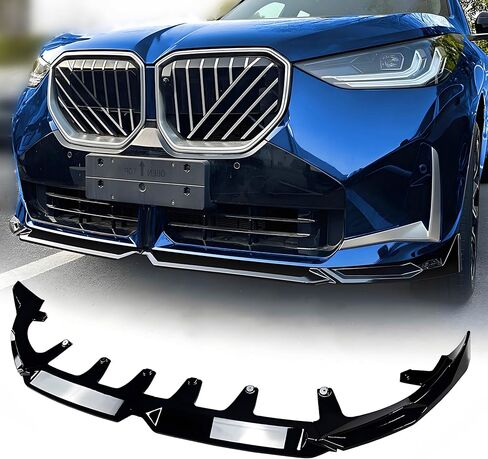 STSEV01 ممتص الصدمات الأمامي للشفاه مناسب لسيارة BMW X3 G45 2025 2026 M50 (M Sport فقط)، 4 قطع طقم جسم الذقن لسد الهواء ملحقات الشفاه السفلية باللون الأسود اللامع in Kuwait