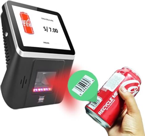 8 Inch Android Price Checker Barcode Scanner POS, 1D/2D Reader, HD Touch Screen, WiFi, RJ45 LAN Supported, Small Android Kiosk for Ordering, Supports Loyverse, Salesplay, Shopify APPS in Saudi Arabia