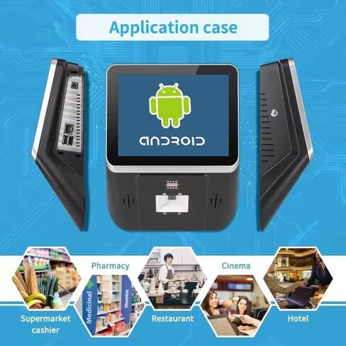 8 Inch Android Price Checker Barcode Scanner POS, 1D/2D Reader, HD Touch Screen, WiFi, RJ45 LAN Supported, Small Android Kiosk for Ordering, Supports Loyverse, Salesplay, Shopify APPS in Saudi Arabia