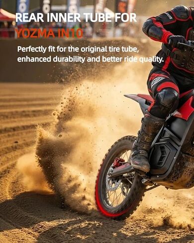 Thickened Rear Tire Tube for Yozma in 10 Dirt Bike, Butyl Rubber Fat Tire Replacement, for Yozma Upgrades Part, Electric Bike Parts Accessories (Rear Inner Tube) in Saudi Arabia