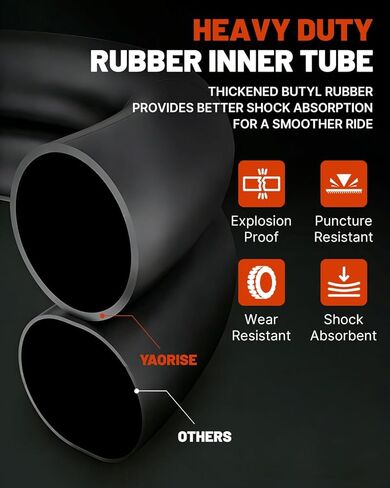 Thickened Rear Tire Tube for Yozma in 10 Dirt Bike, Butyl Rubber Fat Tire Replacement, for Yozma Upgrades Part, Electric Bike Parts Accessories (Rear Inner Tube) in Saudi Arabia