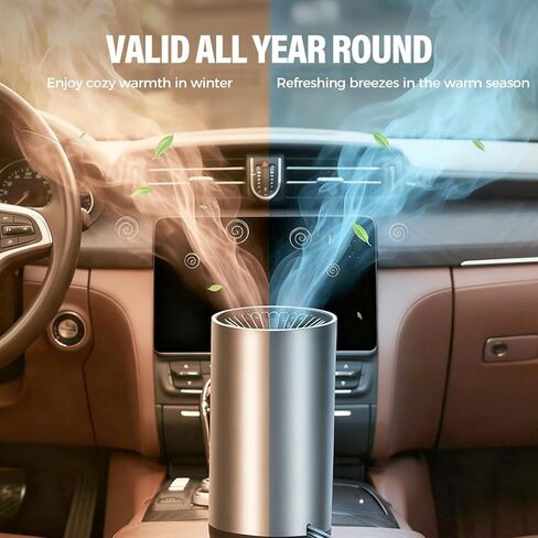 Defroster for Vehicle,360 Rotation Defogger | Defroster Heating Fan for Car - for Ice Snow Frost Cold Mornings Road Trips Sedan RV SUV Truck Taxi in Kuwait