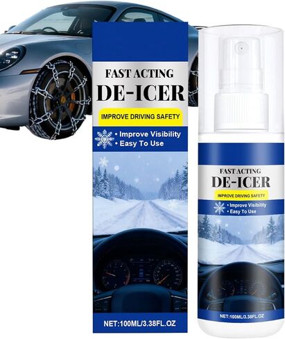 Windshield Deicer Spray - Vehicle Glass Deicing Agent,Automotive Window Deicer,for Drivers Trucks RVs SUVs Sedans Adventure Seekers Cold Weather Travelers Daily Commute Road Trips Long Drive in Kuwait