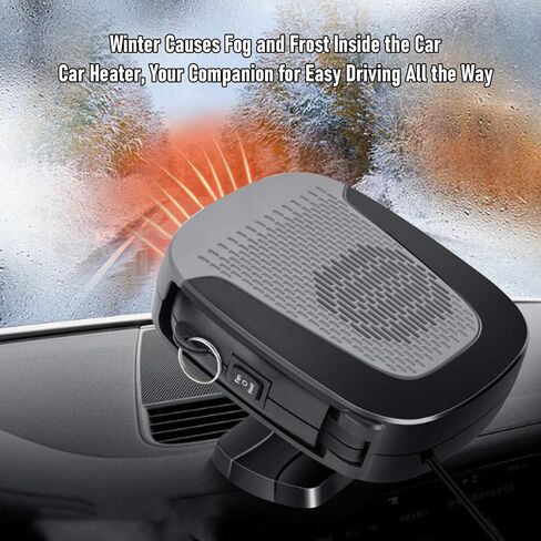 Car Heater, Car Defroster Windshield 150W 2 Speeds Quiet Fast Heating Auto Windshield Defroster Heater for Winter Driving in Kuwait