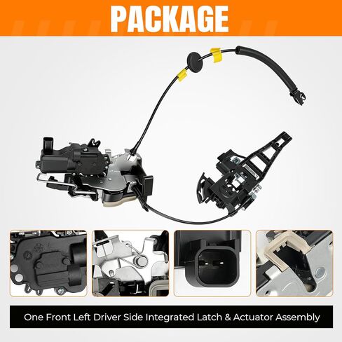 مشغل مزلاج قفل الباب الأمامي الأيسر متوافق مع Ford Transit-150 Transit-250 Transit-350 Transit-350 HD 2015 2016 2017 2018 2019 2020 2021 2022 2023 OEM CK4Z61219A65C CK4Z61219A65E DLA2058 in Kuwait