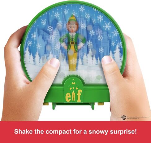 مجموعة اللعب الصغيرة Polly Pocket x Elf Collaboration Compact والدمى الصغيرة وموضوع العطلة، و6 ملحقات ذات طابع خاص، ومجسمات الأصدقاء وسانتا وبابا إلف in Kuwait