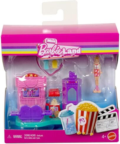 Barbie Mini Doll House Playset: Barbie Land with 1.5-Inch Doll, Furniture & Accessories in Kuwait