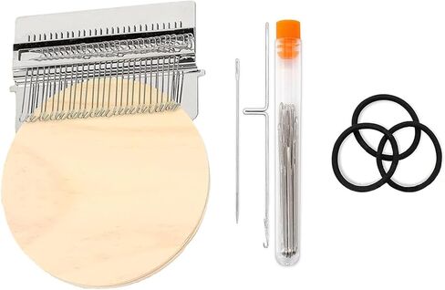 Xoktlde Knitpatch Patchmaker 2.0 Kit, Loom Knitting Kit for Beginners, Mini Patch Maker Set, Patchwork Weaving Tool Set for Quickly Sewing Repair, Sewing Craft Supplies in Kuwait