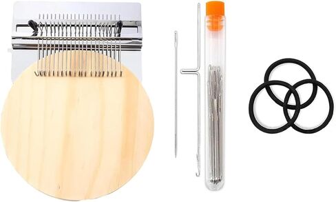 Xoktlde Knitpatch Patchmaker 2.0 Kit, Loom Knitting Kit for Beginners, Mini Patch Maker Set, Patchwork Weaving Tool Set for Quickly Sewing Repair, Sewing Craft Supplies in Kuwait