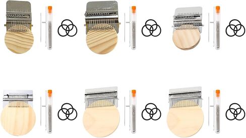 Xoktlde Knitpatch Patchmaker 2.0 Kit, Loom Knitting Kit for Beginners, Mini Patch Maker Set, Patchwork Weaving Tool Set for Quickly Sewing Repair, Sewing Craft Supplies in Kuwait