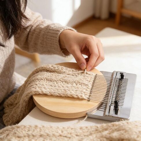 Xoktlde Knitpatch Patchmaker 2.0 Kit, Loom Knitting Kit for Beginners, Mini Patch Maker Set, Patchwork Weaving Tool Set for Quickly Sewing Repair, Sewing Craft Supplies in Kuwait