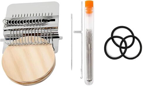 Xoktlde Knitpatch Patchmaker 2.0 Kit, Loom Knitting Kit for Beginners, Mini Patch Maker Set, Patchwork Weaving Tool Set for Quickly Sewing Repair, Sewing Craft Supplies in Kuwait