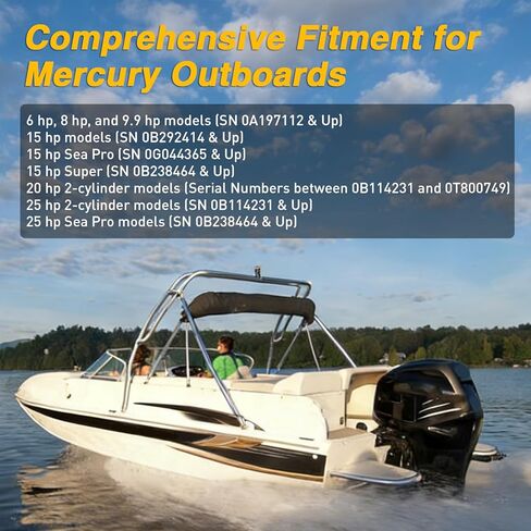 Thermostat Kit 120°F for Mercury Mariner 6 8 9.9 15 20 25 HP 2 Cycle Outboards Sierra 18-3549, Replace 14586A3 in Kuwait