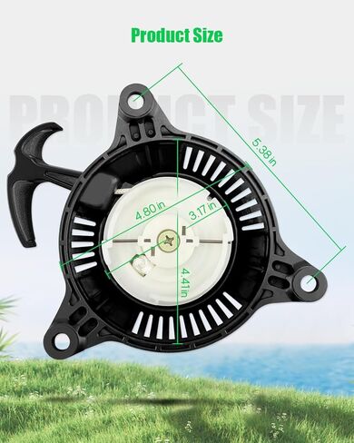 71342 بادئ الارتداد مع مقبض مناسب لـ Predator Surge 1400W تشغيل 1100W مولد عاكس، استبدال سلسلة سحب المولد 59186 57063، أسود in Kuwait