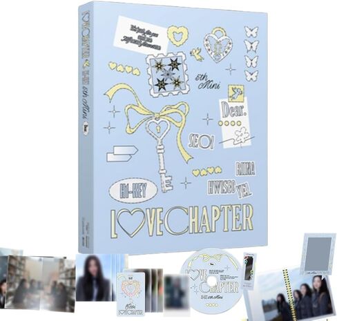 الألبوم المصغر الخامس H1-KEY LOVECHAPTER [عزيزي الإصدار] كتاب صور + قرص مضغوط + بطاقتين صور + مجموعة بطاقات بريدية + إشارة مرجعية + ملصق مطوي (إلى حبي الأول) in Kuwait