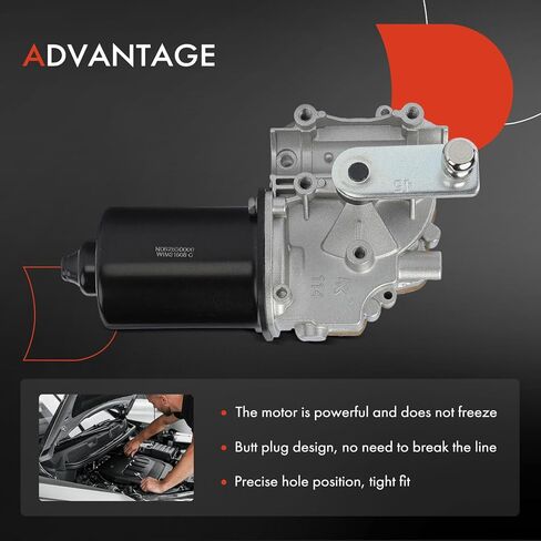 A-Premium Front Side Windshield Wiper Motor Compatible with Ford Mustang 2018-2025 in Kuwait