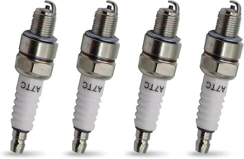 4 قطع A7TC Spark Plug، غطاء توصيل الإشعال للدراجات النارية، متوافق مع GY6 50 cc 90 cc 110cc 125 cc 150cc ATVs Quad 4 Wheeler Pit Bike Dune Buggy TaoTao Buyang in Kuwait
