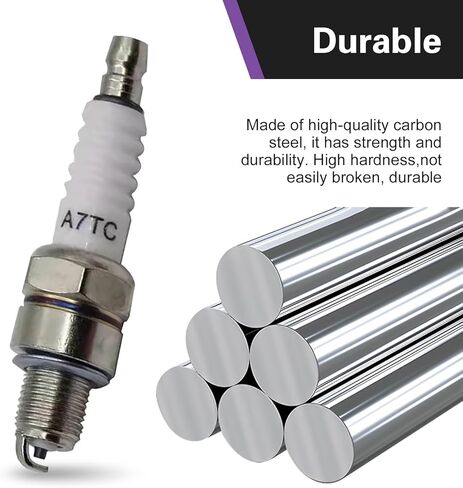 4 قطع A7TC Spark Plug، غطاء توصيل الإشعال للدراجات النارية، متوافق مع GY6 50 cc 90 cc 110cc 125 cc 150cc ATVs Quad 4 Wheeler Pit Bike Dune Buggy TaoTao Buyang in Kuwait