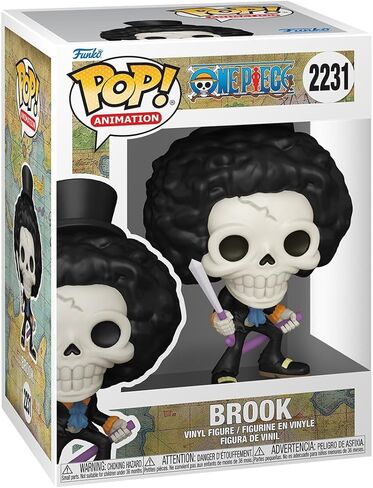 Funko Pop! Animation: One Piece - (Refresh) - Brook Collectable Vinyl Figure - Gift Idea - Official Merchandise - Toys for Kids & Adults - Anime Fans - Model Figure for Collectors and Display in Kuwait