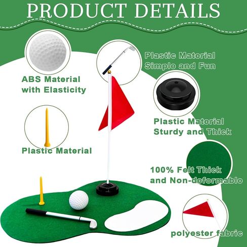 6-Set Golf Table Centerpieces Premium Golf Party Decorations Including Golf Balls, Turf, Clubs, Tees, Sand Traps, Red Flags & Stands,Golf Pen, Ideal for SportsThemed Birthday Parties & Event Decor in Saudi Arabia