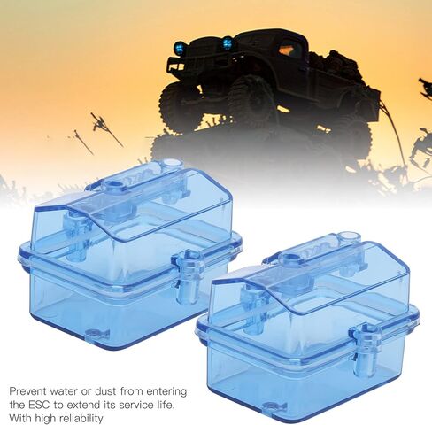 Receiver Box Rc 2 Sets, Rc Radio Receiver Box Clear Receiver Protector Waterproof for RC Car Boat, 2.1x1.5x1.3 in in Saudi Arabia