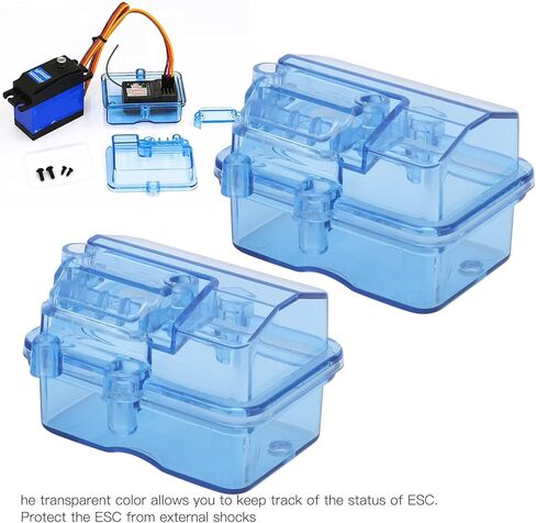 Receiver Box Rc 2 Sets, Rc Radio Receiver Box Clear Receiver Protector Waterproof for RC Car Boat, 2.1x1.5x1.3 in in Saudi Arabia
