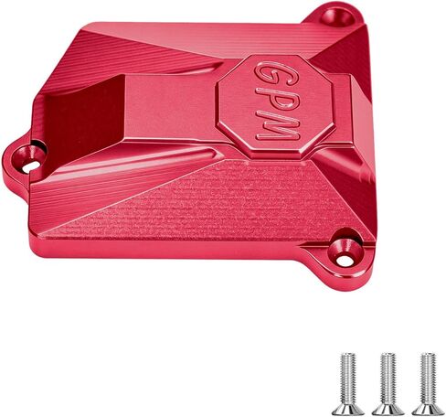 GPM CNC 6061-T6 Alloy Receiver Cover for Axial SCX10 III Jeep CJ-7, Durable Electronics Box Lid, 1/10 RC Crawler Upgrade Parts (Red) in Saudi Arabia