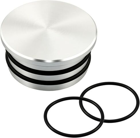 Billet Turbo Resonator Plug Cap Replacement for 551503 Compatible with Chevrolet Silverado GMC Sierra 2500HD 3500HD 6.6L Duramax Diesel 2004.5–2010 LLY LBZ LMM, Silver, with 4 O-Rings in Saudi Arabia
