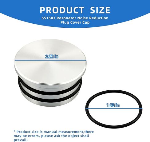 Billet Turbo Resonator Plug Cap Replacement for 551503 Compatible with Chevrolet Silverado GMC Sierra 2500HD 3500HD 6.6L Duramax Diesel 2004.5–2010 LLY LBZ LMM, Silver, with 4 O-Rings in Saudi Arabia