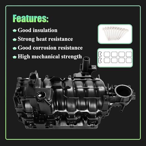 AUCERAMIC Engine Intake Manifold Assembly Compatible with 2009-2024 Ram 1500 2500 3500 Dodge Durango Chrysler Aspen 5.7L V8 Replacement 68194114AC 68048074AB in Kuwait