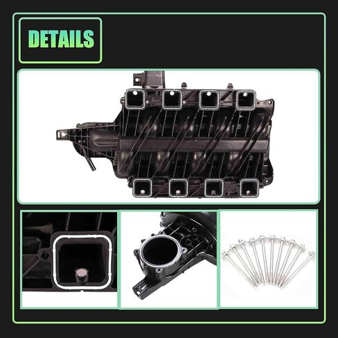 AUCERAMIC Engine Intake Manifold Assembly Compatible with 2009-2024 Ram 1500 2500 3500 Dodge Durango Chrysler Aspen 5.7L V8 Replacement 68194114AC 68048074AB in Kuwait