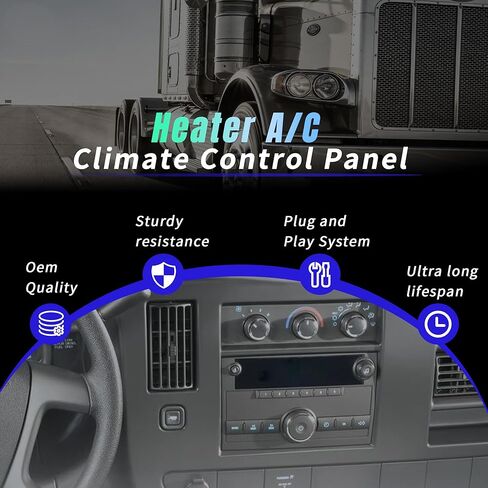 599-294 A/C Heater Climate Control Module Compatible with Chevy Express 1500 2500 3500, GMC Savana 1500 2500 3500, Pasajeros G30, Replaces# 84106609 15773679 in Saudi Arabia
