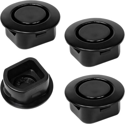 4 PCS Car Rear Bumper Radar Hole Cover, Waterproof Plastic Auto Radar Hole Plugs Protection Guard, Dustproof Front Rear Bumper Holes Cover Body Plug for Cars Trucks SUVs in Kuwait