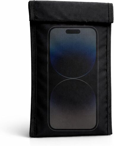 Faraday Bags for Phones, Signal Blocking Pouch, Waterproof Faraday Pouch for WiFi/GPS/RFID Blocking, Anti-Tracking Signal Blocker Pouch(Black) in Saudi Arabia
