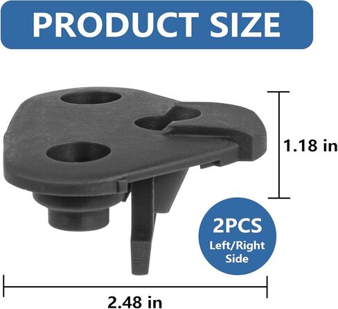 Sun Visor Replacement Clips Compatible with Impreza 2017-2023 – 2 Pack Visor Accessories (Driver & Passenger Side) – Durable Sun Visor Clip Mounts for Stable Function (Black) in Saudi Arabia