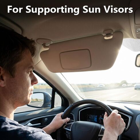 Sun Visor Replacement Clips Compatible with Impreza 2017-2023 – 2 Pack Visor Accessories (Driver & Passenger Side) – Durable Sun Visor Clip Mounts for Stable Function (Black) in Saudi Arabia