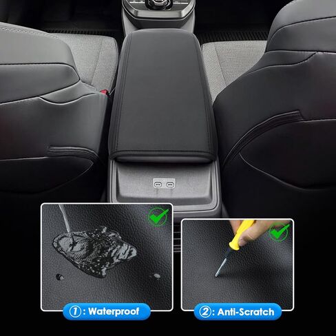 غطاء وحدة التحكم المركزية Solterra 2026 لسيارة Subaru Solterra (ممتاز/محدود/محدود XT/Touring XT)، غطاء مسند ذراع جلدي مقاوم للماء ومريح 2026 ملحقات Solterra in Kuwait