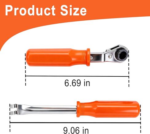 2Pcs/Set Automatic Slack Adjuster Release Tool Wrench Fork End Release Tool and 5/16" Double Square Ratcheting Wrench Brake Adjustment Tool in Kuwait