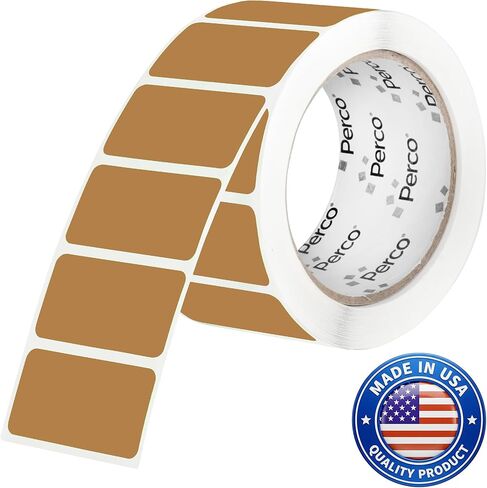 ملصقات Perco باللون الأرجواني مقاس 1 × 2 بوصة مع ثقب لسهولة التمزق - 500 ملصق لكل لفة - التصاق قوي، ملصقات الفئات، ترميز الألوان وأنظمة الجرد المتخصصة - صنع في الولايات المتحدة الأمريكية in Kuwait
