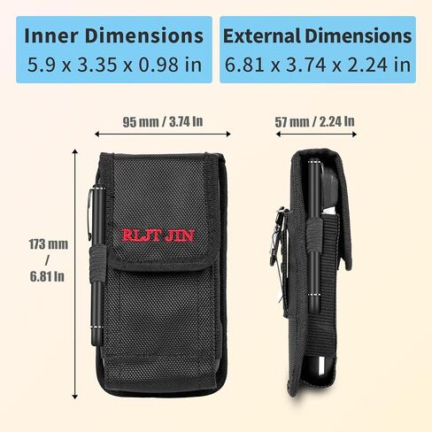 TC77 Scanner Holster for Zebra TC70 TC77 TC72 TC73 TC78 TC51 TC52 TC56 TC57 TC75 TC75x TC70x MC67 M60 Scanner Server Pouch with Metal Belt Clip, Pen Holder & Belt Loop(1PCS) in Saudi Arabia