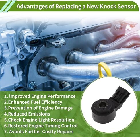No.30750883 Ignition Knock Detonation Sensor for VOLVO S40 2004-2010 for VOLVO S60 2012-2019 Engine Knock Sensor 1 Pc in Kuwait