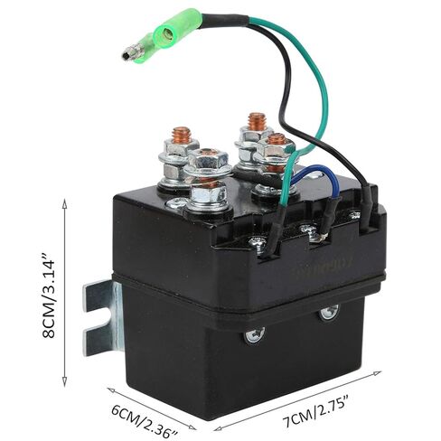 Winch Solenoid Relay, 12V ATV UTV Winch Contactor Solenoid with 6 Protecting caps Universal for ATV UTV 1500-5000lbs Winch in Kuwait