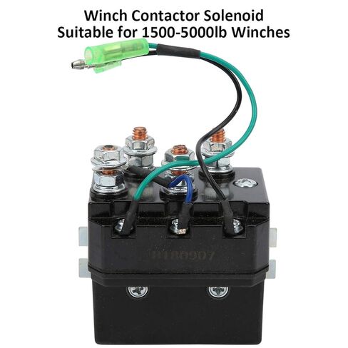 Winch Solenoid Relay, 12V ATV UTV Winch Contactor Solenoid with 6 Protecting caps Universal for ATV UTV 1500-5000lbs Winch in Kuwait