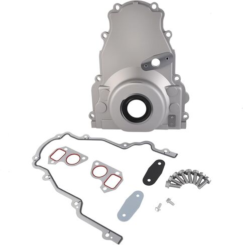 12633906 LS Front Timing Cover w/Gaskets bolts kit Compatible with Chevy 2007-2009 Avalanche 2010-2015 Camaro 2011-2017 Caprice 2009-2009 Colorado Replace 12600326 in Saudi Arabia