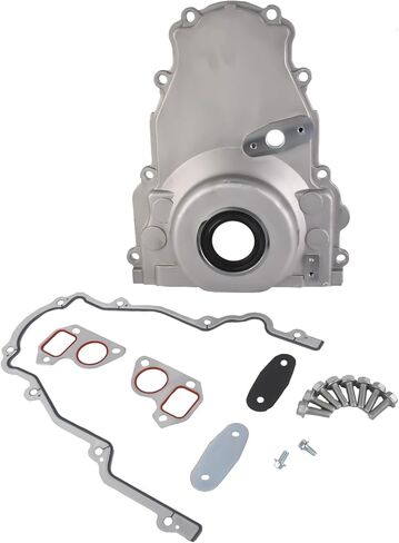 12633906 LS Front Timing Cover w/Gaskets bolts kit Compatible with Chevy 2007-2009 Avalanche 2010-2015 Camaro 2011-2017 Caprice 2009-2009 Colorado Replace 12600326 in Saudi Arabia