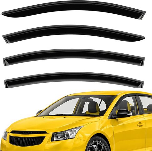 Extra Durable Window Deflectors Tape-On Window Visors Rain Guards Fit for Toyota Highlander 2020-2026, Sun Visors, Wind Vent for Shades, Exterior Car Accessories - 6pcs. AG0739 in Kuwait