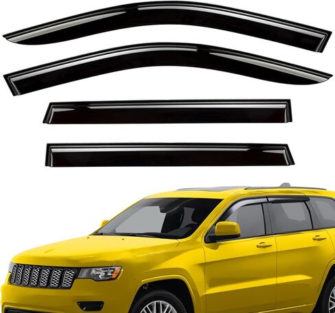 Extra Durable Window Deflectors Tape-On Window Visors Rain Guards Fit for Toyota Highlander 2020-2026, Sun Visors, Wind Vent for Shades, Exterior Car Accessories - 6pcs. AG0739 in Kuwait