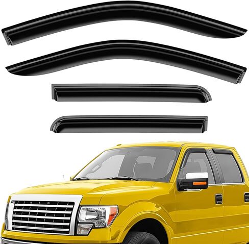 Extra Durable Window Deflectors Tape-On Window Visors Rain Guards Fit for Toyota Highlander 2020-2026, Sun Visors, Wind Vent for Shades, Exterior Car Accessories - 6pcs. AG0739 in Kuwait