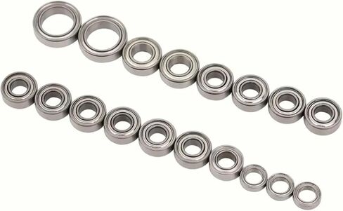 RC Car Parts Compatible with Tamiya CC01 1/10 RC Crawler Car for Model Parts 18pcs Metal Sealed Bearing Kit RC Car Metal Bearing Upgrade Accessory in Kuwait