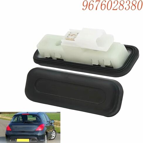 Car Tailgate Release Switch Compatible with Peugeot Compatible with 2006 2007 2008 2009 2010 2011 2012 2013 Trunk Lid Lock Push Switch Button Handle 9676028380 in Kuwait